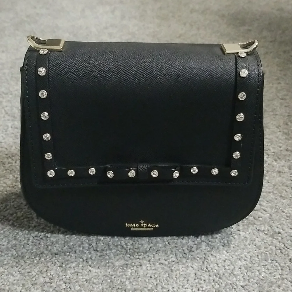 Kate Spade Cameron Street Jeweled Small Byrdie in Black - Picture 3 of 16